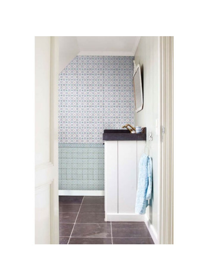 Painel de papel de parede Bright Tiles Azul - Pip Studio