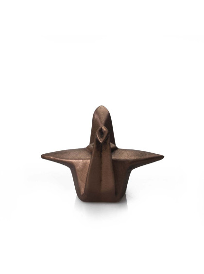 Cachepot Pássaro Origami Médio Cobre