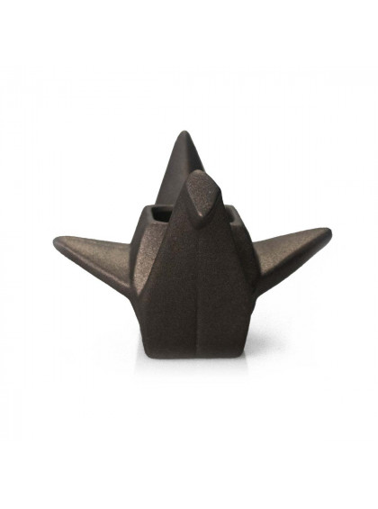 Cachepot Pássaro Origami Grande Bronze 