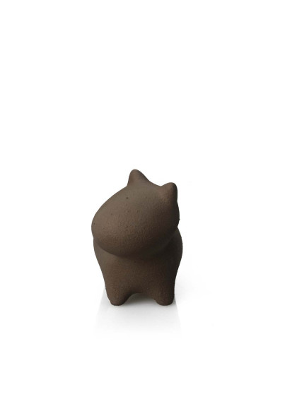 Cachepot Cãozinho Pequeno Cobre Acimentado