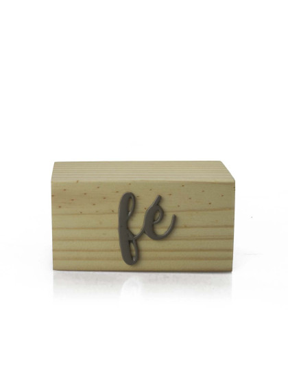 Adorno Fé Sobreposto Madeira