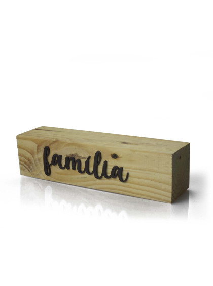 Adorno Marsala Familia Sobreposto Madeira