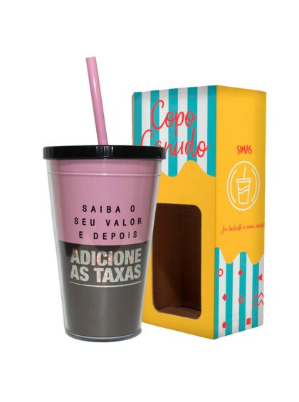 Copo Canudo Girl Power