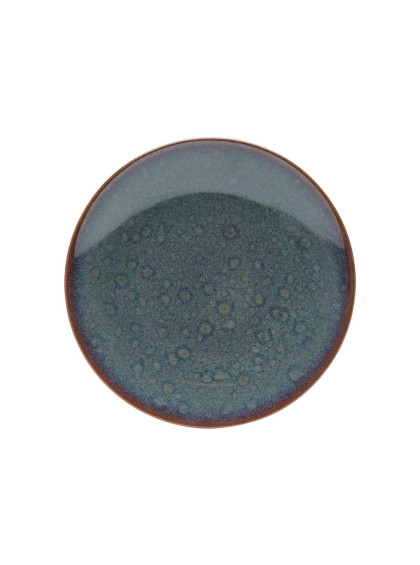 Prato de Porcelana para Sobremesa Reactive Glaze 