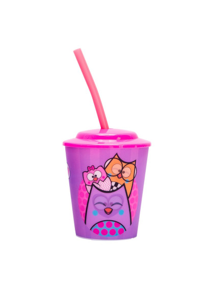 Copo Canudo com Potinhos Move Bubu e as Corujinhas - Uatt