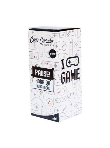 Copo Canudo Retrátil Pop Game Geek - Uatt