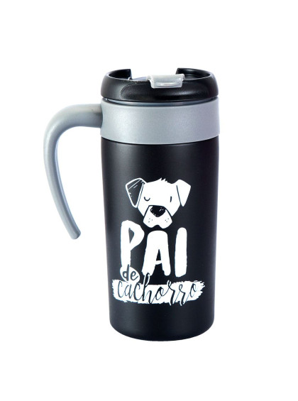 Caneca Térmica com Acessório Pai de Cachorro - Uatt