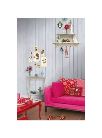 Painel de Parede Verde Claro com Listras Verde