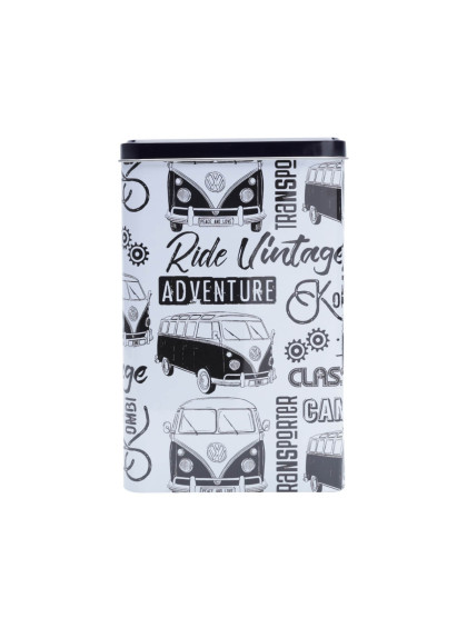 Lata Metal VW Kombi Freedim Branca/Preta - Urban
