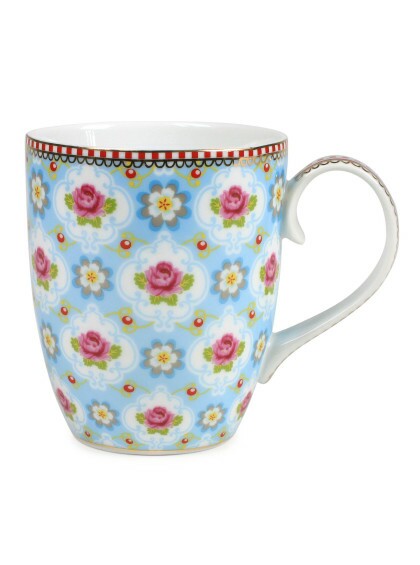 Caneca de Porcelana Blossom Azul 350ML - Pip Studio