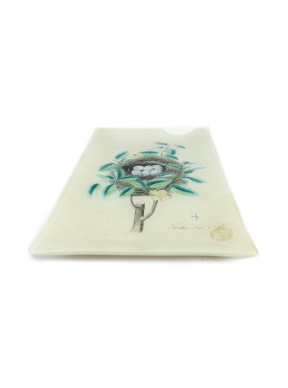 Bandeja de Vidro Branca Média