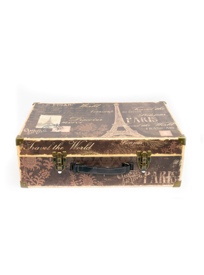 Caixa Maleta Paris In Blk Grande