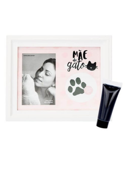 Porta Retrato Patinha Mãe de Gato - Uatt