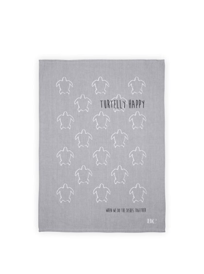 kit 3 Toalhas de Cozinha Cinza e Branco - Bastion