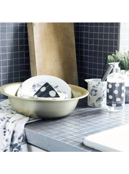 Prato de Sobremesa Amanda Cinza Escuro