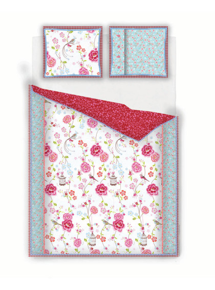 Capa de Edredom Birds In Paradise King White - Pip Studio