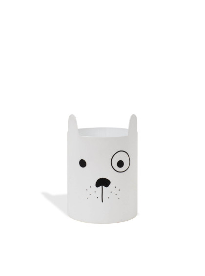 Porta-lápis Cachorro Branco