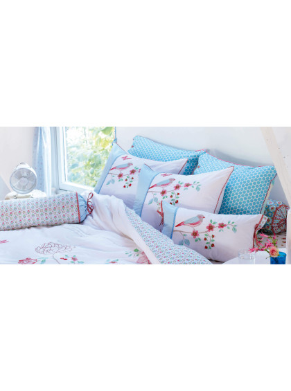 Almofada Rolinho Embroidery Tree Branco 