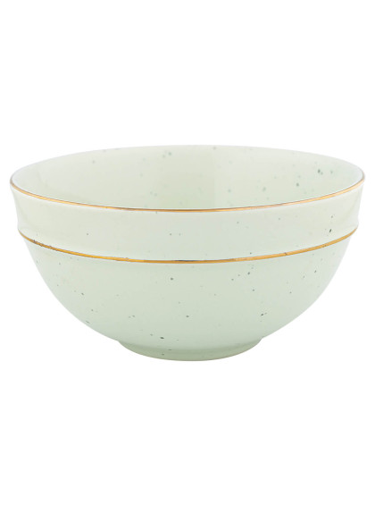 Bowl Verde Claro com Fio de Ouro