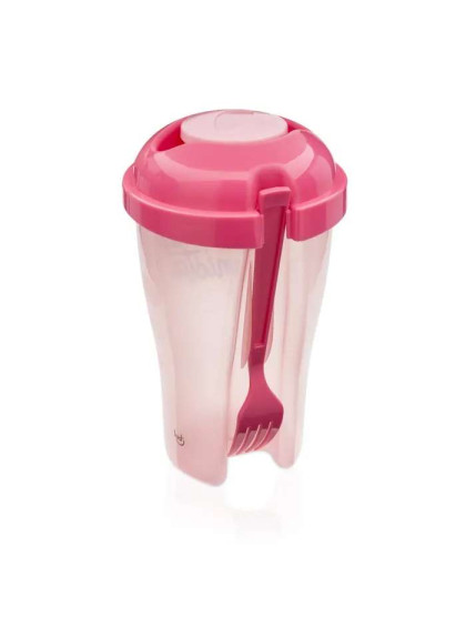 Copo Salada Porta Molho e Garfo Mista