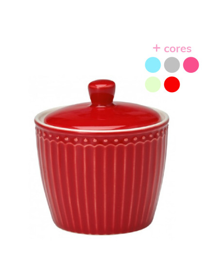 Açucareiro Alice Vermelho