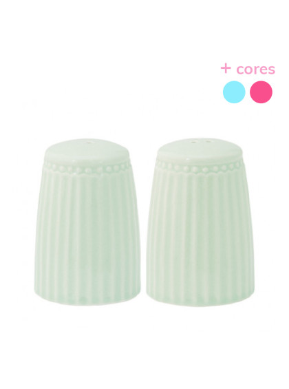 Saleiro e Paliteiro Alice Verde