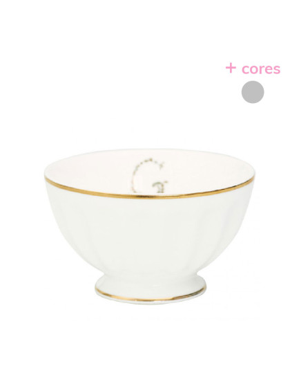 Bowl Branco com Dourado