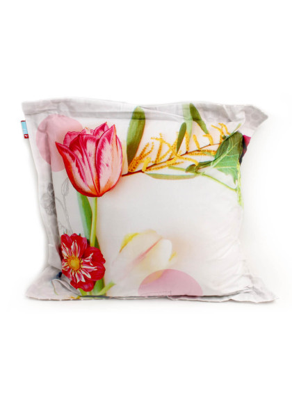 Almofada Quadrada Seize The Day Branco/Cáqui - Pip Studio