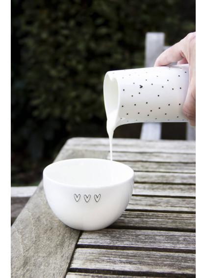 Bowl Branco 3 Corações - Bastion