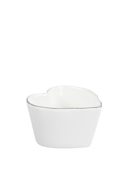 Bowl Coração com Borda Cinza pequeno - Bastion