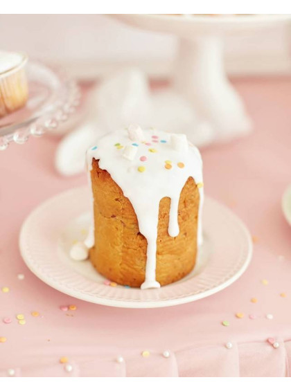 Prato de Pão Alice Rosa Claro