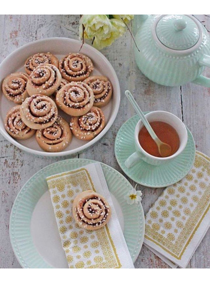 Prato de Sobremesa Alice Verde Claro