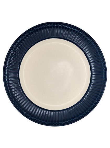 Prato de Jantar Alice Azul Escuro