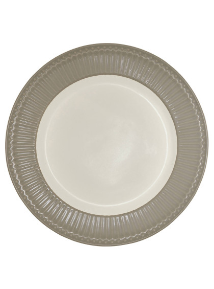 Prato de Sobremesa Alice Cinza Quente