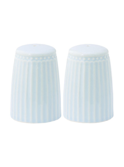 Saleiro e Paliteiro Alice Azul Claro