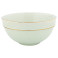 Bowl Verde Claro com Fio de Ouro