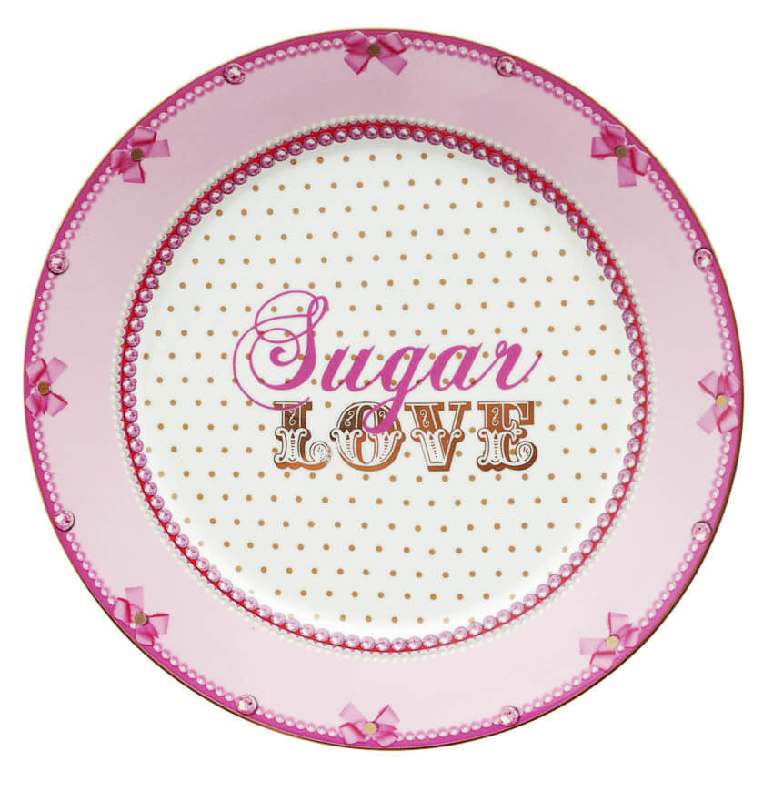 Prato Pão Ld Check 18cm - Little Diva