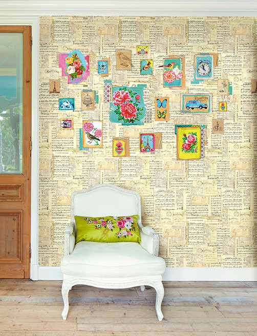 Painel de papel de parede Sing-Along Amerelo - Pip Studio