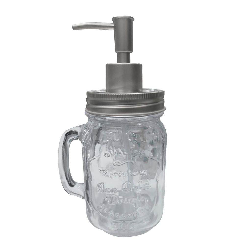 Porta Sabonete Liquido Vidro Mug W Hanger Prata - Urban