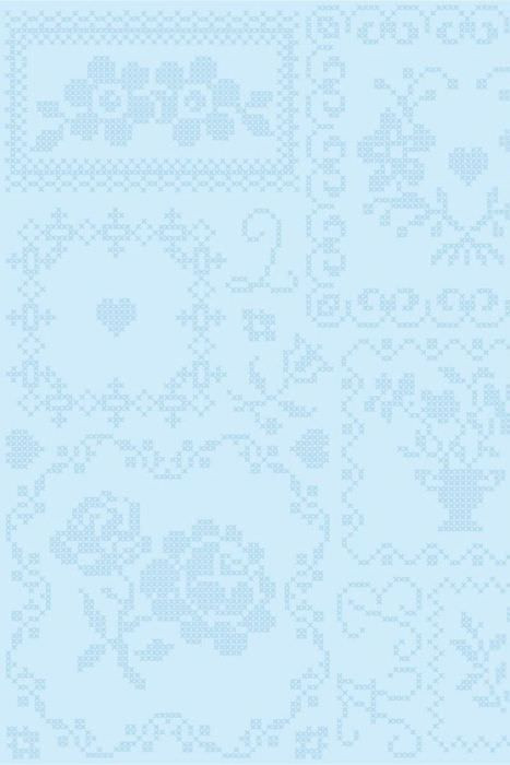 Rolo de Papel de Parede Azul Claro com Detalhes Azul - Pip Studio