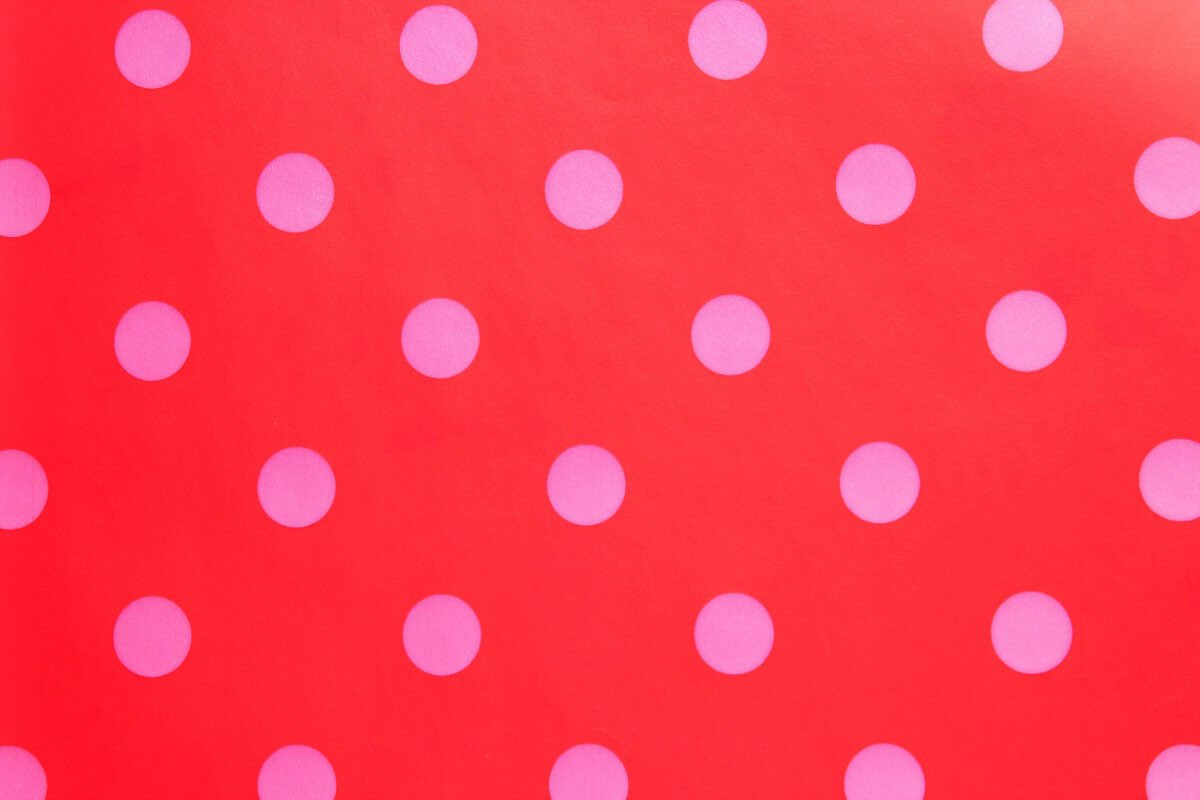 Rolo de papel de parede Vermelho Capa / Poa Rosa - Pip Studio