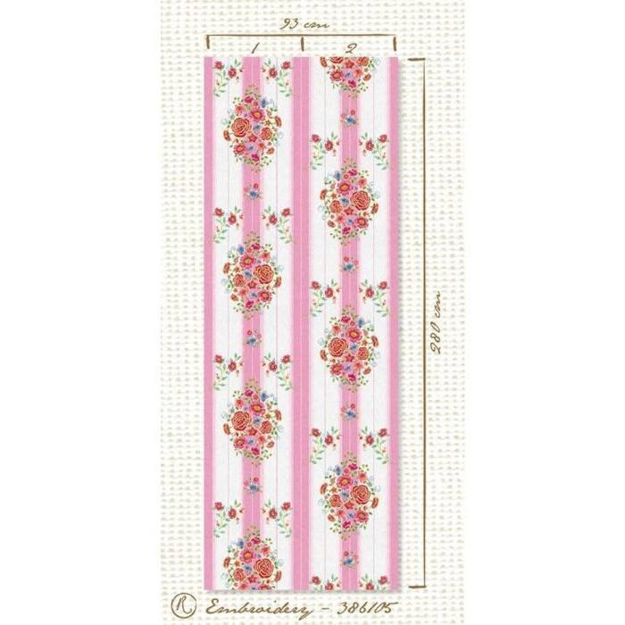 Painel de papel de parede Embroidery Rosa - Pip Studio