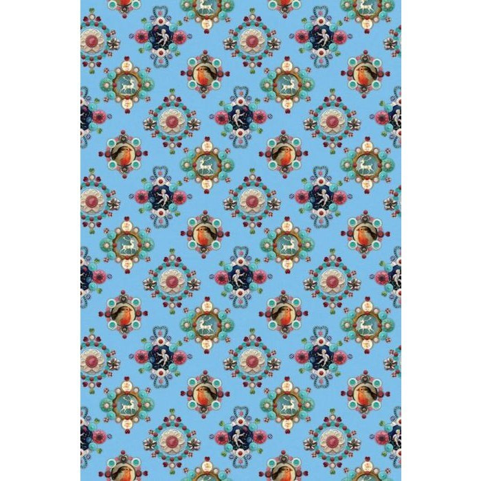 Painel de Parede Azul com Corações - Pip Studio