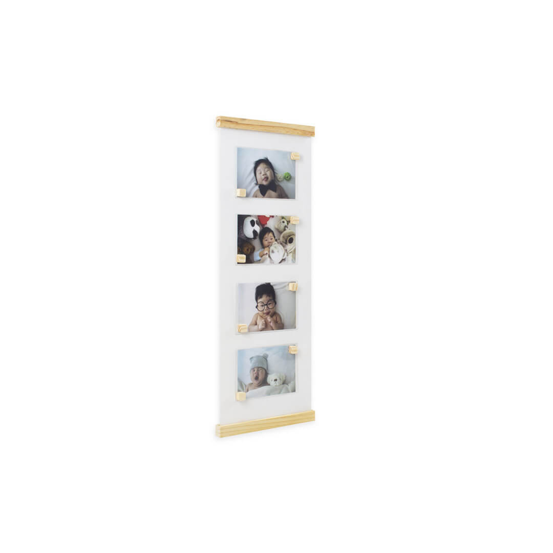 Quadro Porta-retrato 10x15 Branco Pinus com Ímã - Geguton