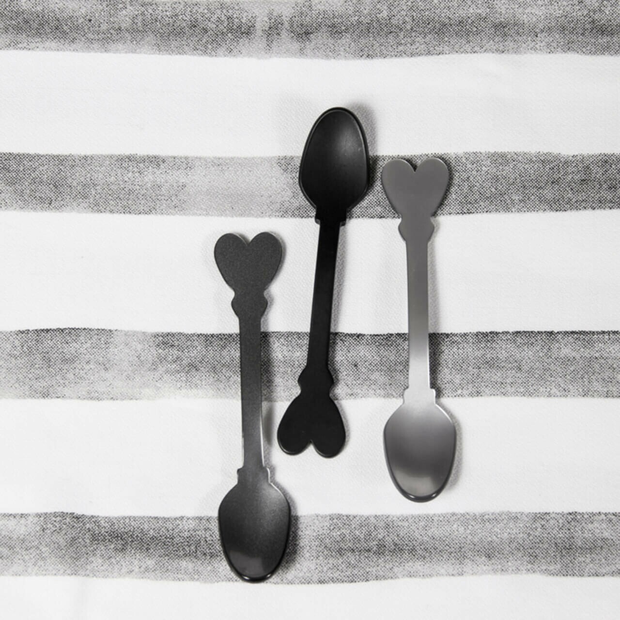 Colher de Chá Coração Cinza Claro - Bastion