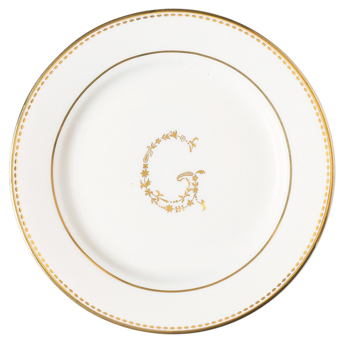 Prato de Sobremesa G Ouro 20,5 cm - Greengate