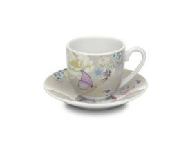 Xícara com Pires Cafezinho Bege 75ml - Accessorize