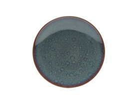 Prato de Porcelana para Sobremesa Reactive Glaze 