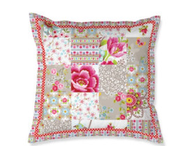 Almofada Quadrada Blossom Patch Cáqui - Pip Studio