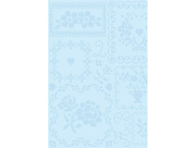 Rolo de Papel de Parede Azul Claro com Detalhes Azul - Pip Studio